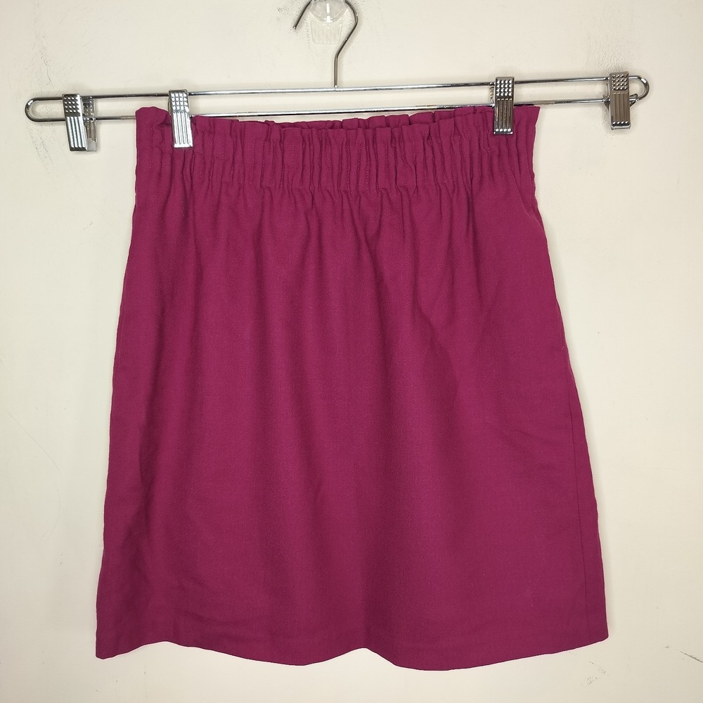 J. Crew Wool Blend Skirt‎ w/ Pockets Pull On Elastic High Waist